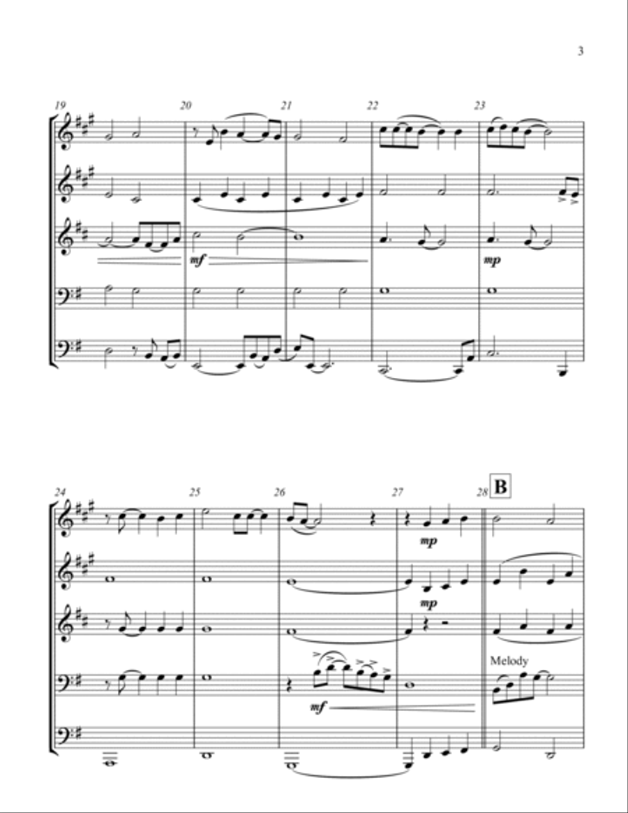Can't Smile Without You Brass Ensemble scores gallery preview page 3