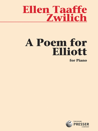 Book cover for A Poem for Elliott