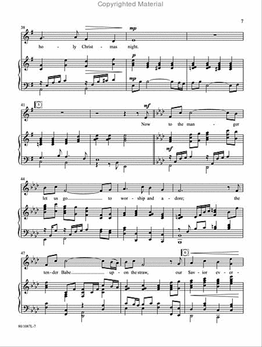 This Holy Christmas Night - Vocal Solo Medium Voice scores gallery preview page 6