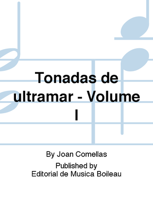 Book cover for Tonadas de ultramar - Volume I