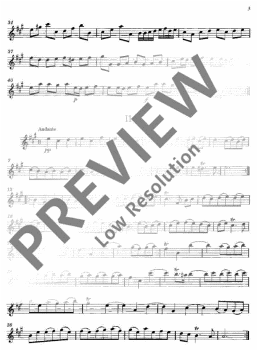 Concerto A major Concerto A major Flute scores gallery preview page 21