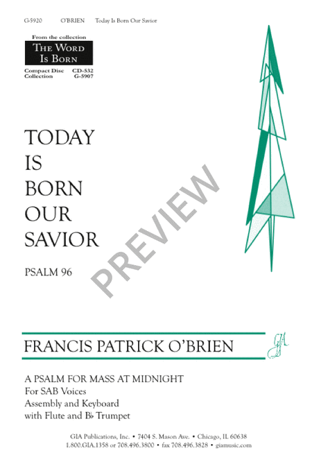 Today Is Born Our Savior (Psalm 96)
