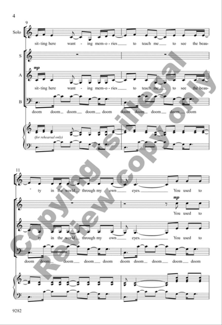 Wanting Memories Wanting Memories 3-Part scores gallery preview page 4