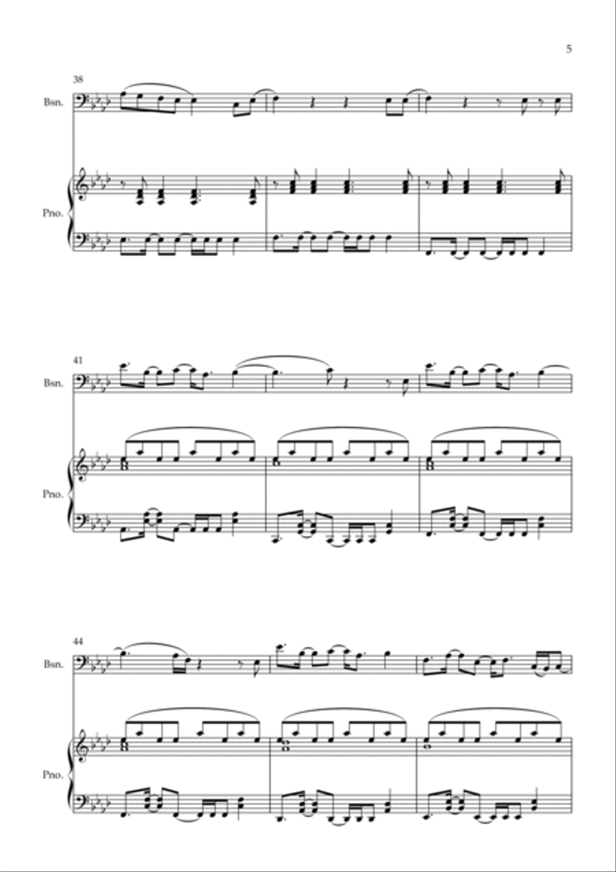 Love Me Like You Do Love Me Like You Do Bassoon scores gallery preview page 5