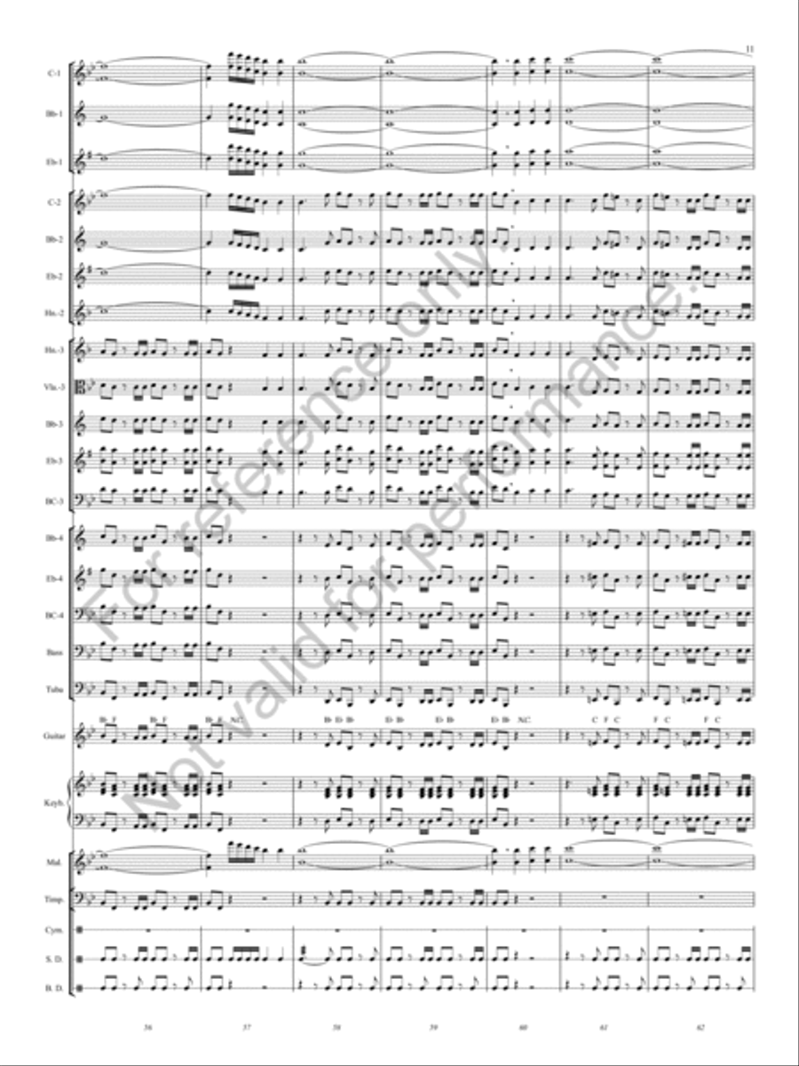 Hallelujah Chorus Concert Band scores gallery preview page 10