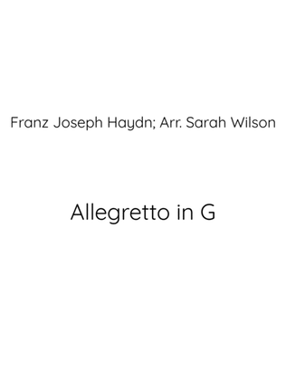 Allegretto in G Haydn two clarinets duet