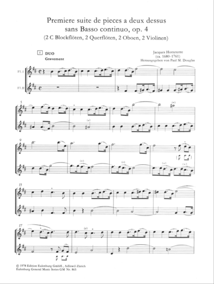 Première suite Première suite Flute Duet scores gallery preview page 2