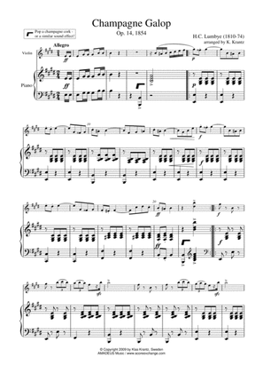 Columbine Polka Mazurka for violin or flute and piano