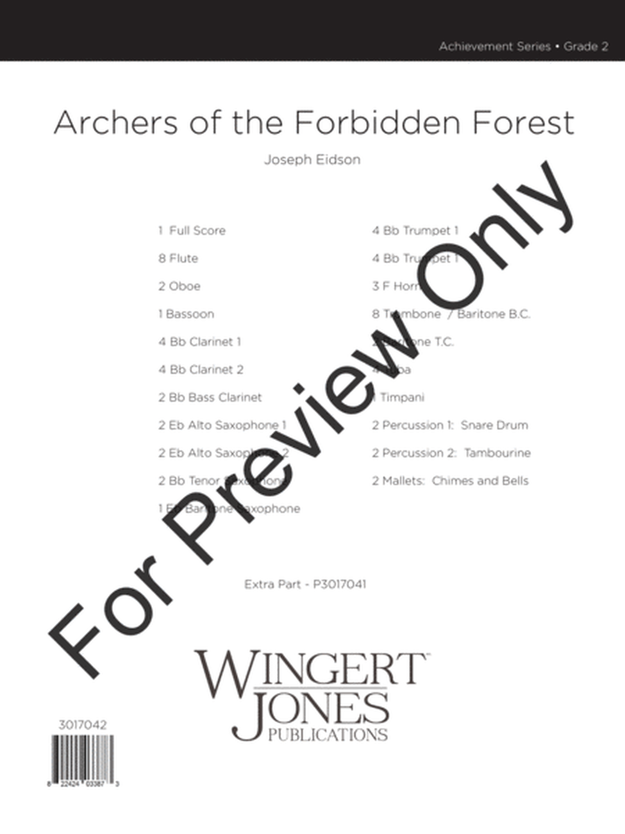 Archers of the Forbidden Forest - Full Score