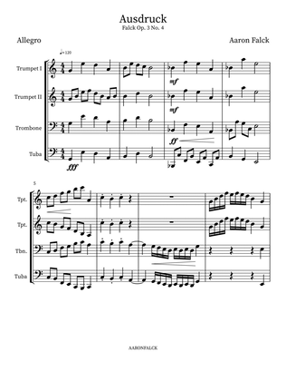 Book cover for Falck Op. 3 No. 4 (Ausdruck)