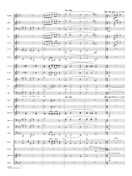 Christmas on Broadway - Full Score