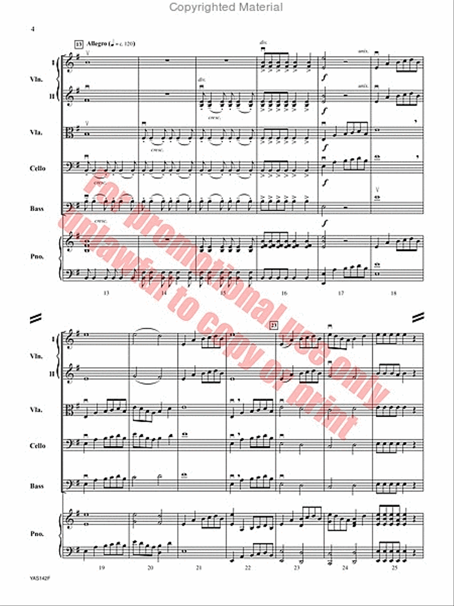 Festival Fanfaronade Festival Fanfaronade String Orchestra scores gallery preview page 5