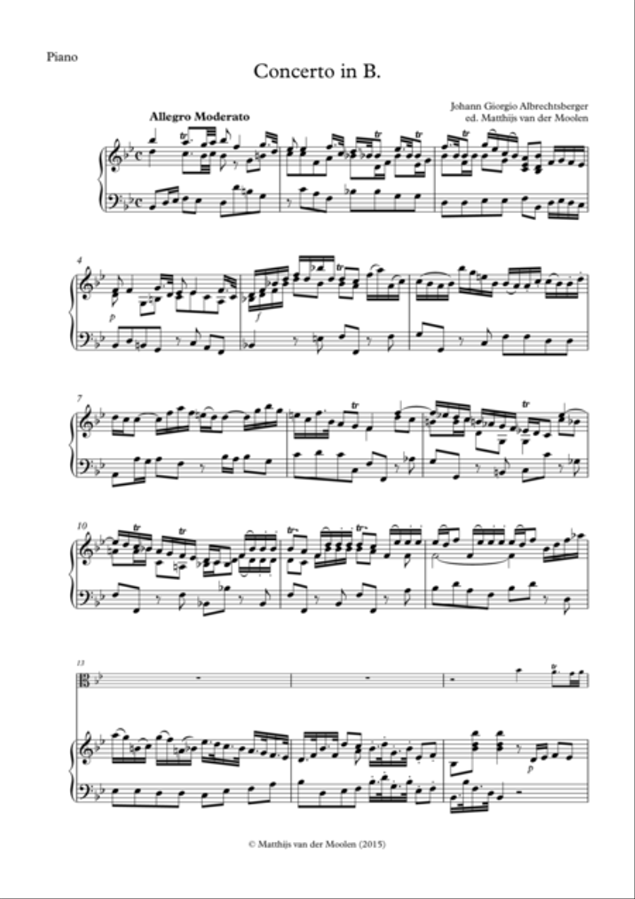(Alto) Trombone Concerto in B♭ - with piano reduction! Piano Accompaniment scores gallery preview page 1
