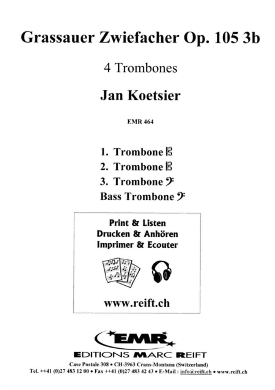 Grassauer Zwiefacher Grassauer Zwiefacher Trombone Quartet scores gallery preview page 2