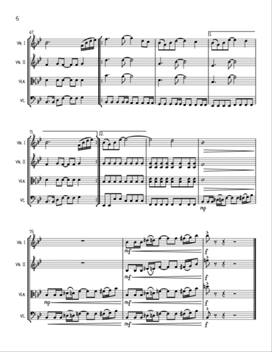 Love Grows (where My Rosemary Goes) String Quartet scores gallery preview page 6