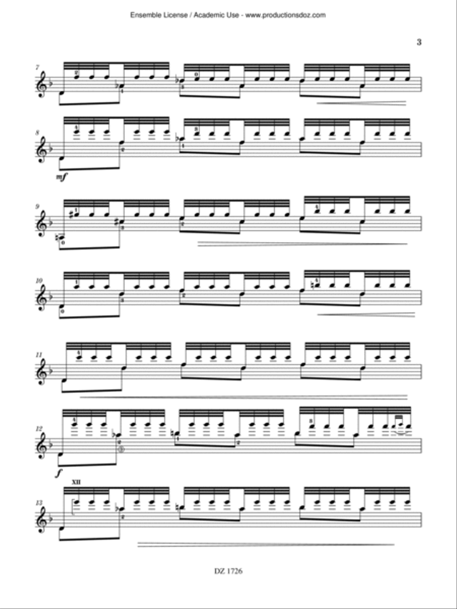 Seascapes Classical Guitar scores gallery preview page 4