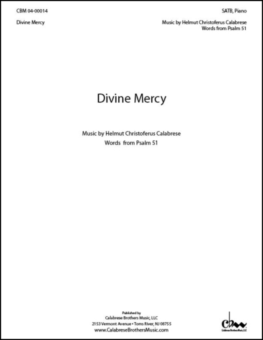 Divine Mercy 4-Part scores gallery preview page 1