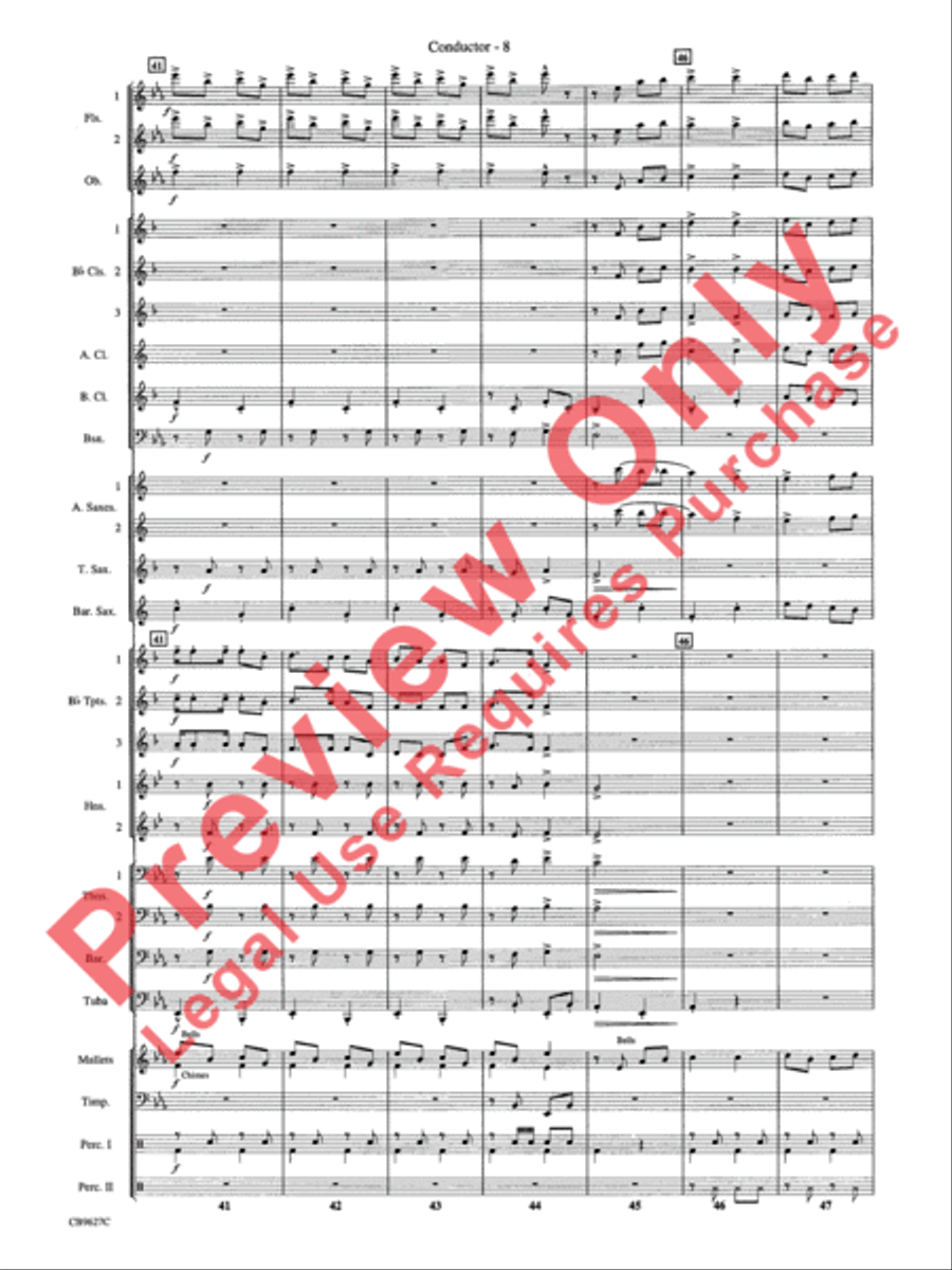 How the Grinch Stole Christmas Concert Band scores gallery preview page 11