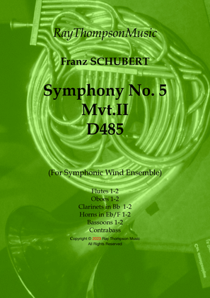 Schubert: Symphony No.5 in Bb major D.485 Mvt.II Andante - wind dectet