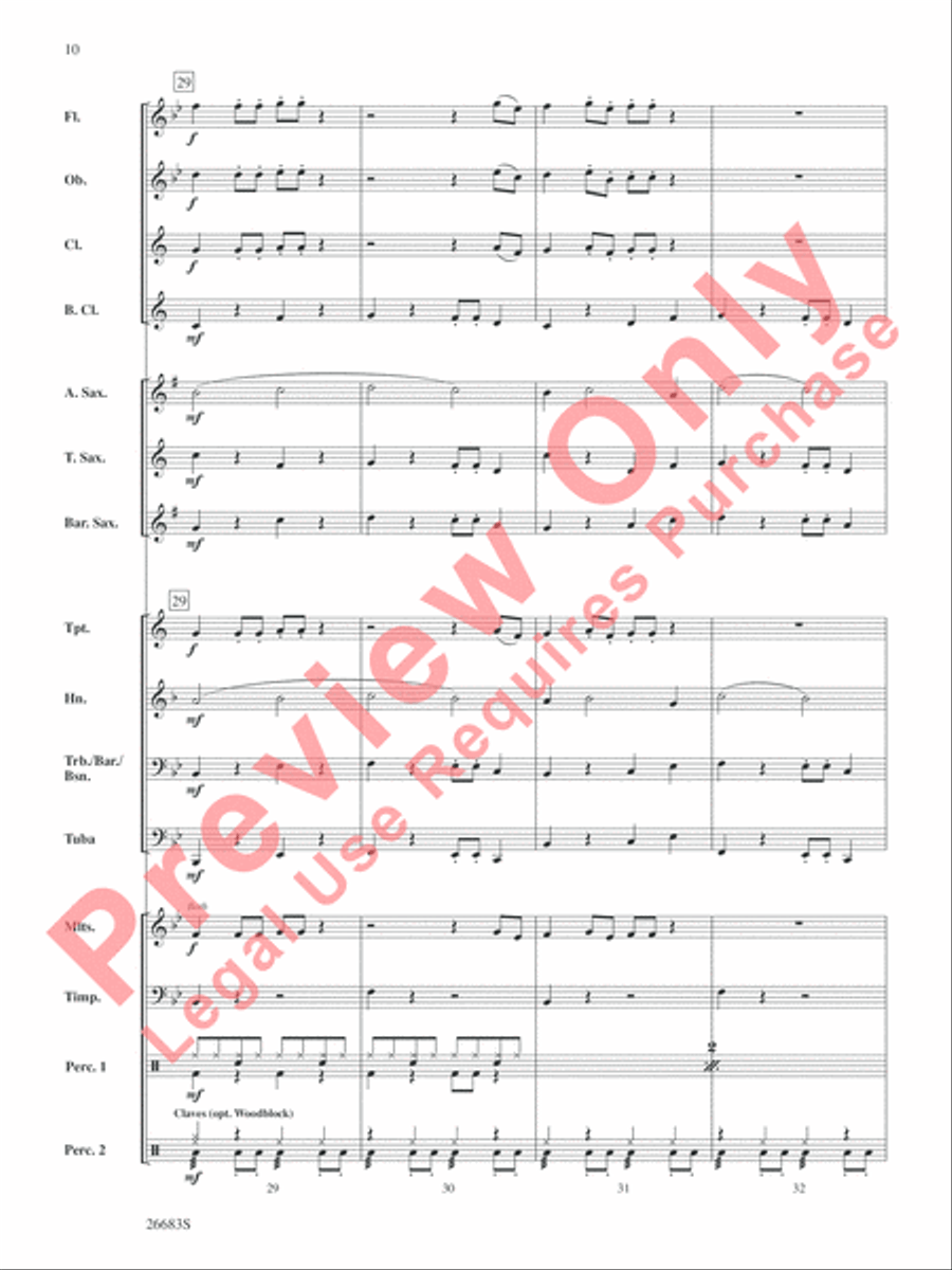 Guantanamera Concert Band scores gallery preview page 11