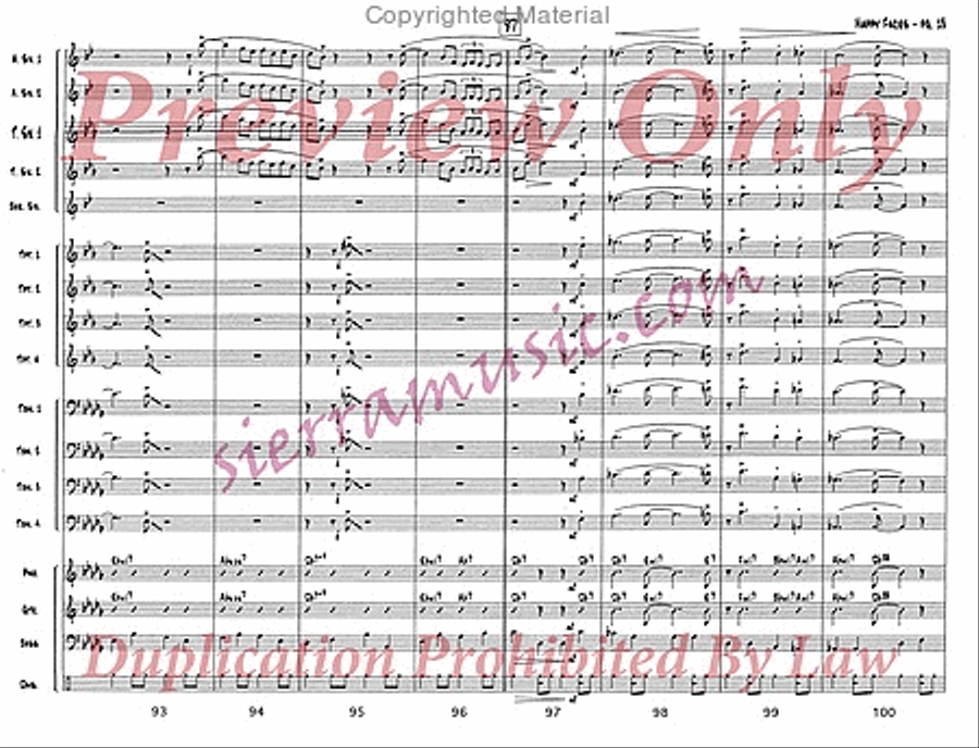 Happy Faces Jazz Ensemble scores gallery preview page 14