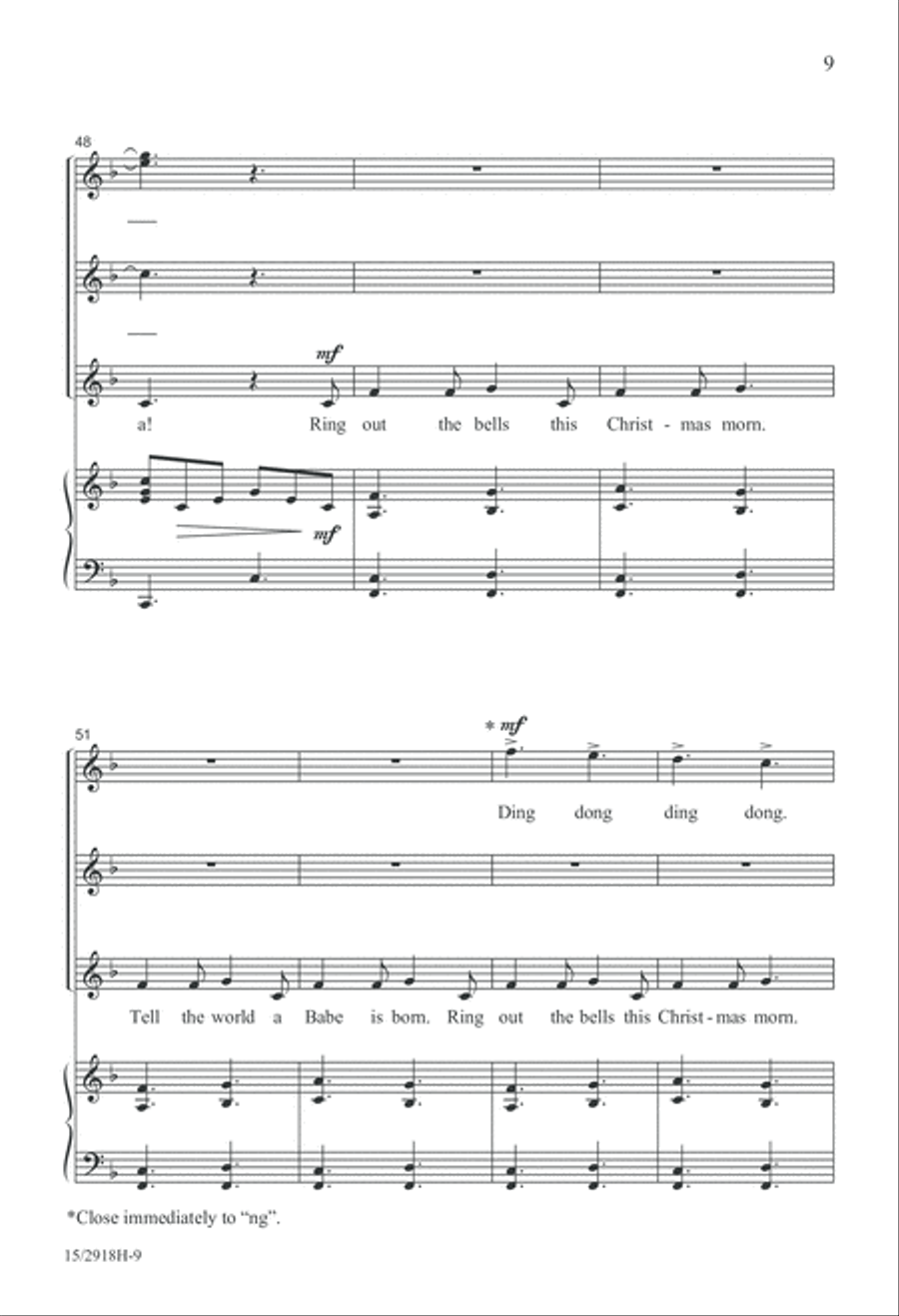 A Festive Noel A Festive Noel SSA scores gallery preview page 10