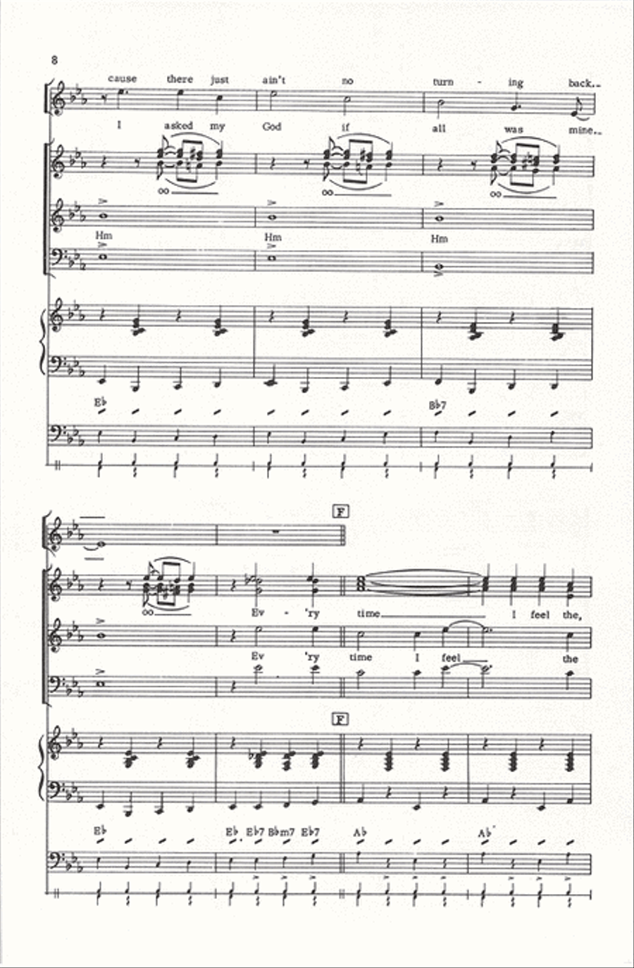 Every Time I Feel the Spirit Divisi scores gallery preview page 8