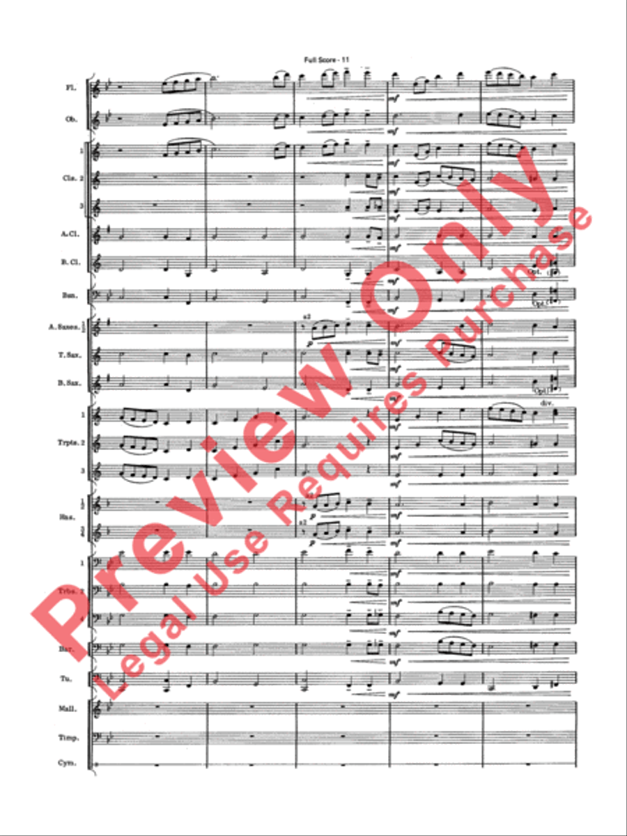 Have Yourself a Merry Little Christmas Concert Band scores gallery preview page 13