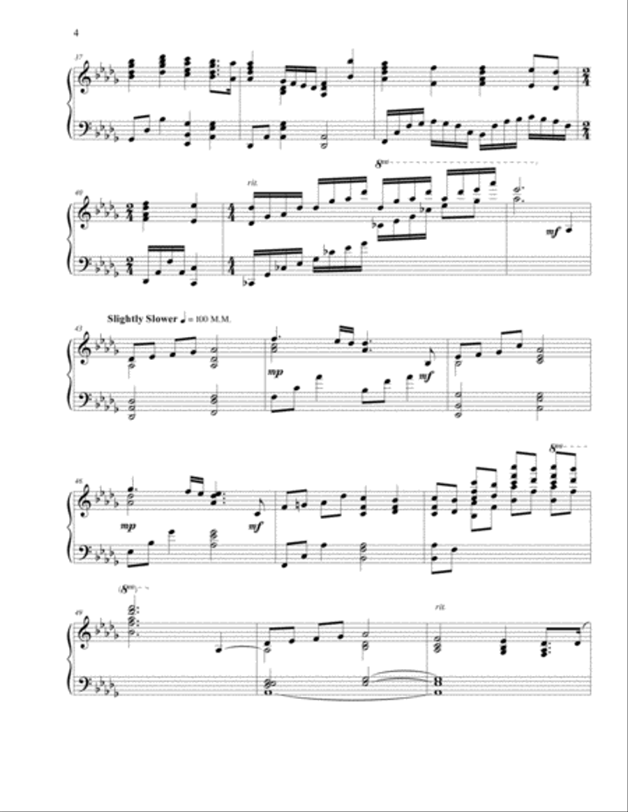 My Father's World Medley Piano Solo scores gallery preview page 5