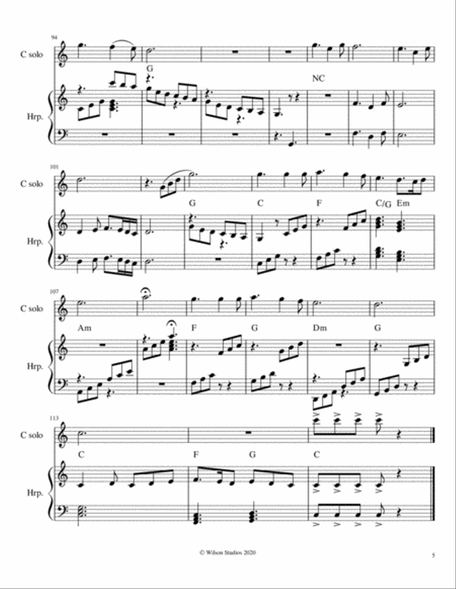 Our Great Savior (Jesus What a Friend For Sinners) Small Ensemble scores gallery preview page 5
