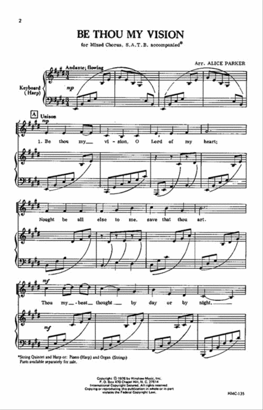 Be Thou My Vision Be Thou My Vision 4-Part scores gallery preview page 2