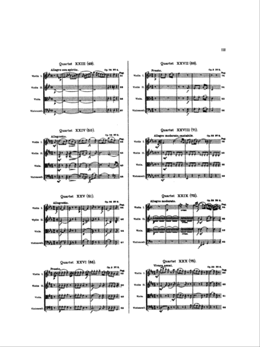 Thirty Celebrated String Quartets, Volume 2 String Quartet scores gallery preview page 4