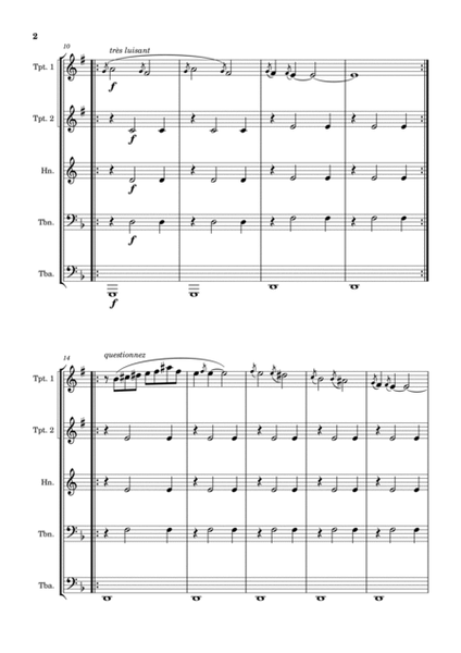 Gnossienne No. 1 – for Brass Quintet image number null