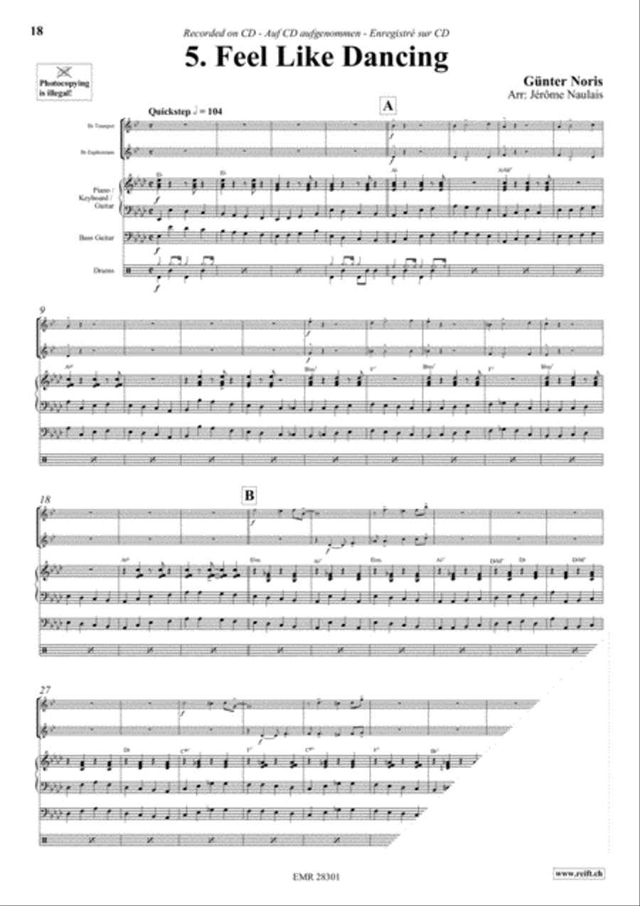 Let's Dance Volume 2 Brass Ensemble scores gallery preview page 7