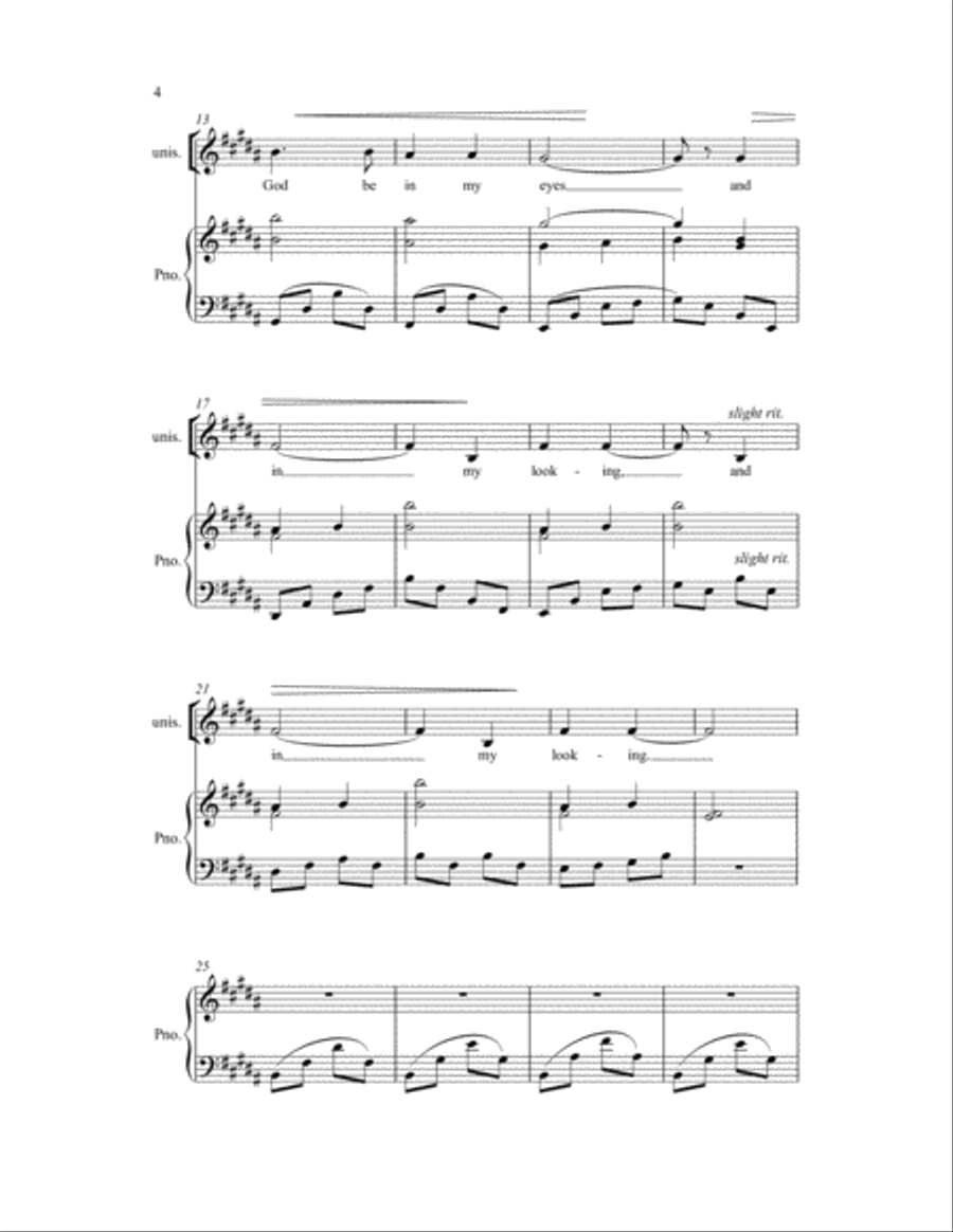 God Be In My Head SA scores gallery preview page 6