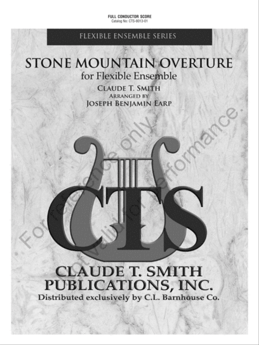 Stone Mountain Overture Concert Band scores gallery preview page 2