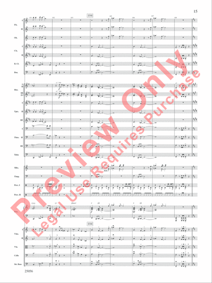 James Bond Medley James Bond Medley Full Orchestra scores gallery preview page 16