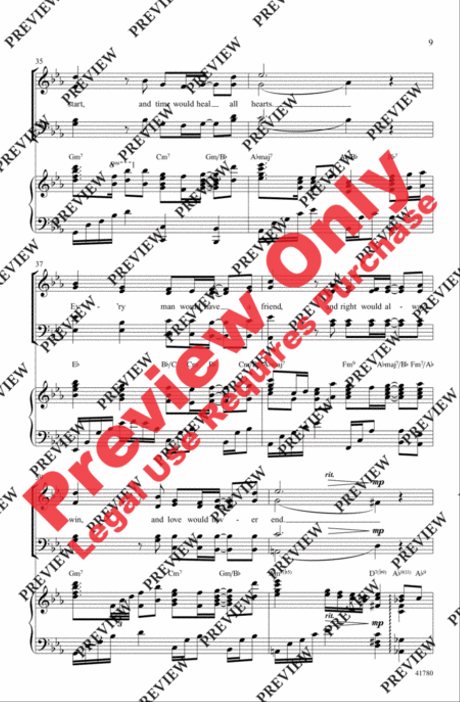 Grown-Up Christmas List 4-Part scores gallery preview page 8