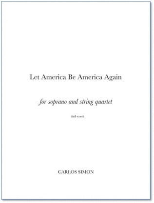 Book cover for Let America Be America Again