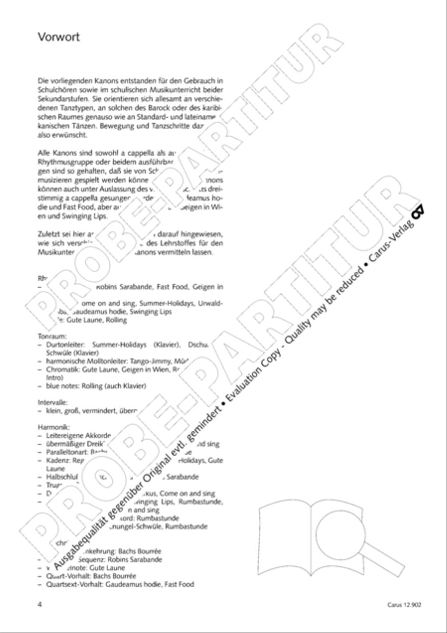 Gute-Laune-Kanons 4-Part scores gallery preview page 5