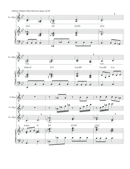 Wayfarer Piano Solo Score image number null