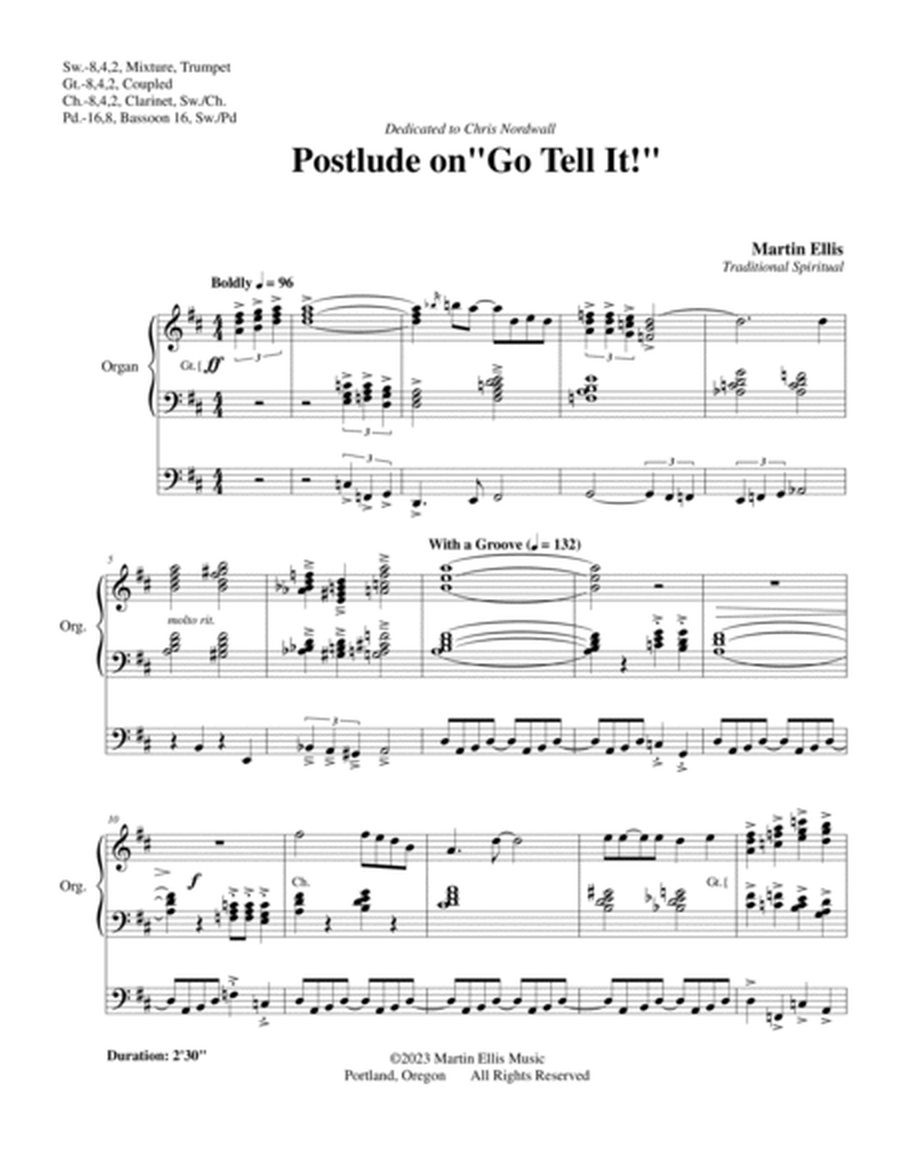 Postlude on "Go Tell It!"