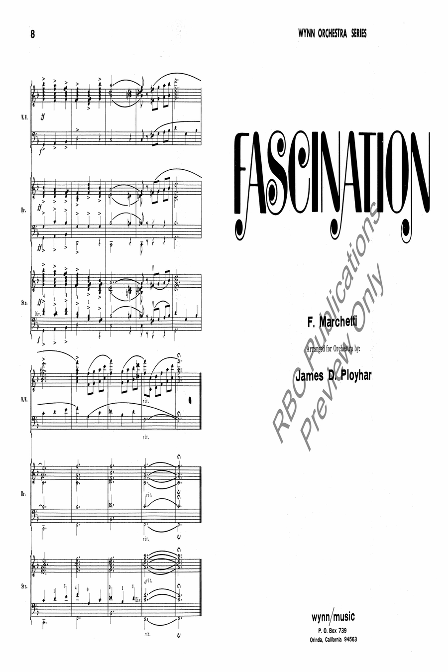 Fascination Full Orchestra scores gallery preview page 2