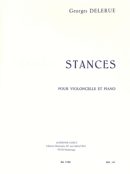 Stances (cello & Piano)