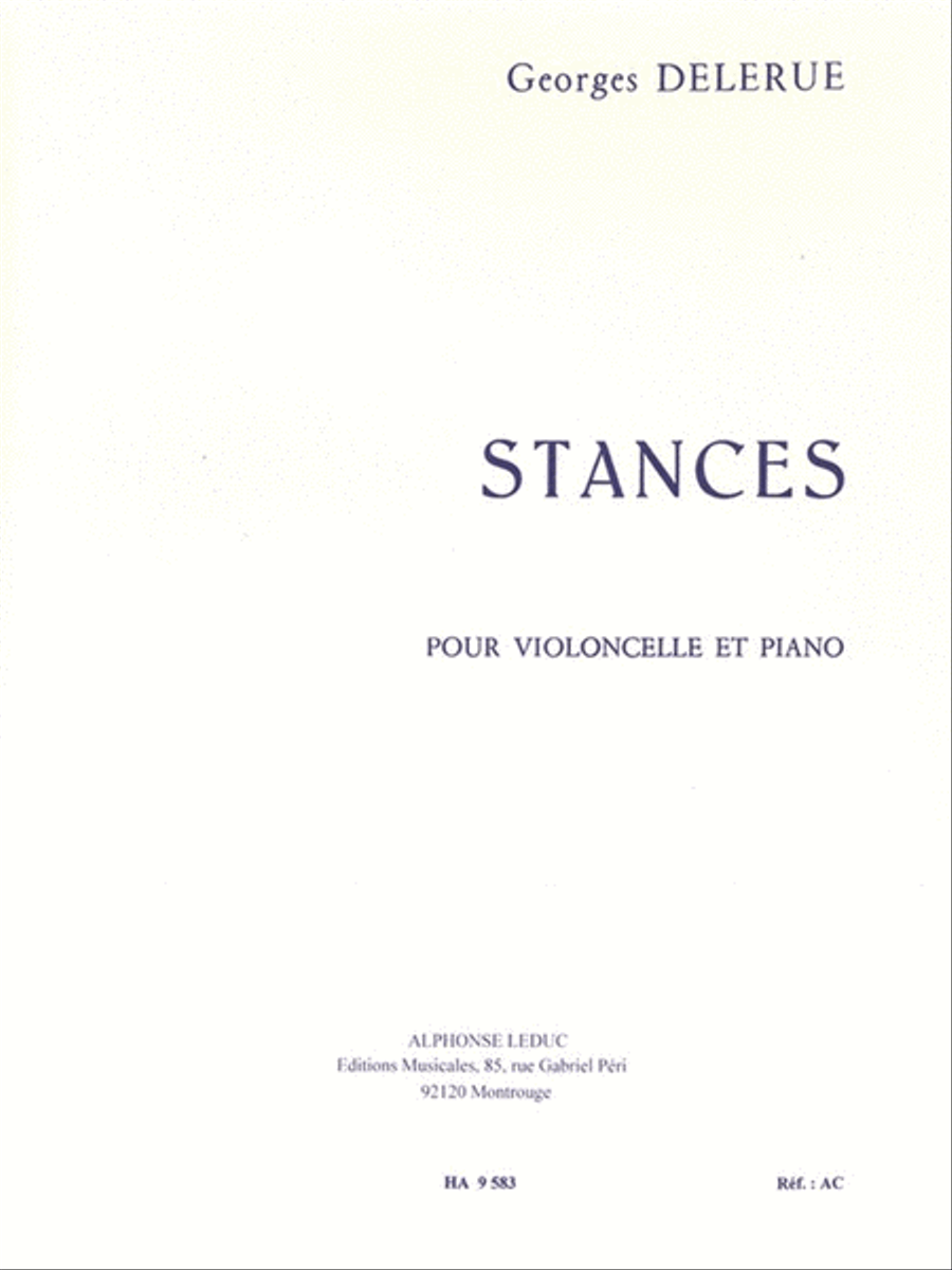 Stances (cello & Piano)