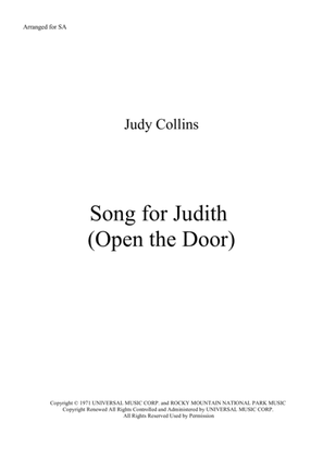 Song For Judith (open The Door)