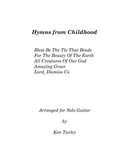 Classical Guitar "Hymns From Childhood" image number null