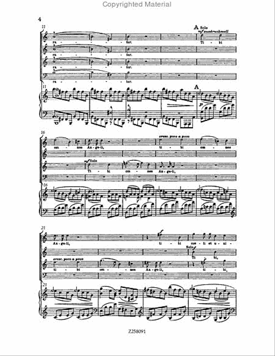 Te Deum, WAB 45 (1886 revision) Choir scores gallery preview page 4