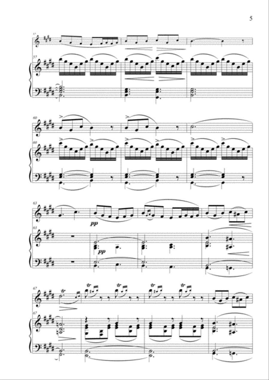 Grieg Peer Gynt Suite No 1 Op 46 Flute Solo scores gallery preview page 6