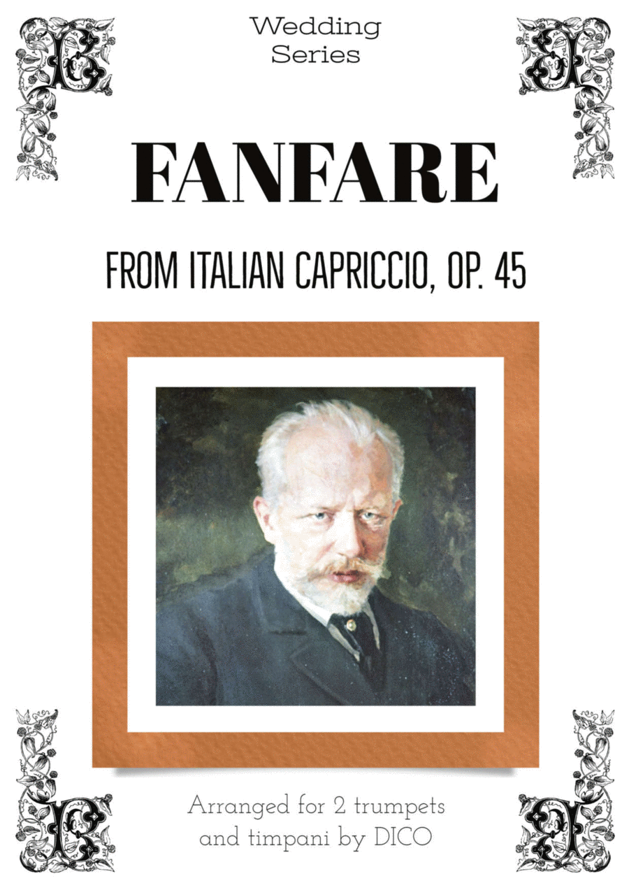 Fanfare (Italian Capriccio) for 2 trumpets and timpani Trumpet Duet scores gallery preview page 1
